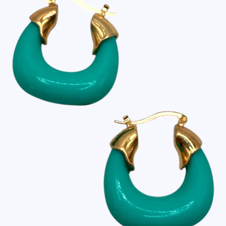 Acrylic Hoop Earrings