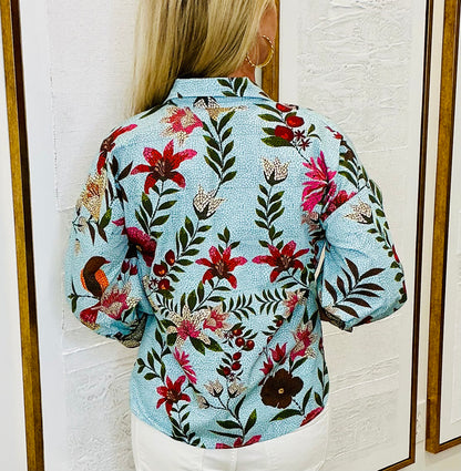 Mint Mosaic Top