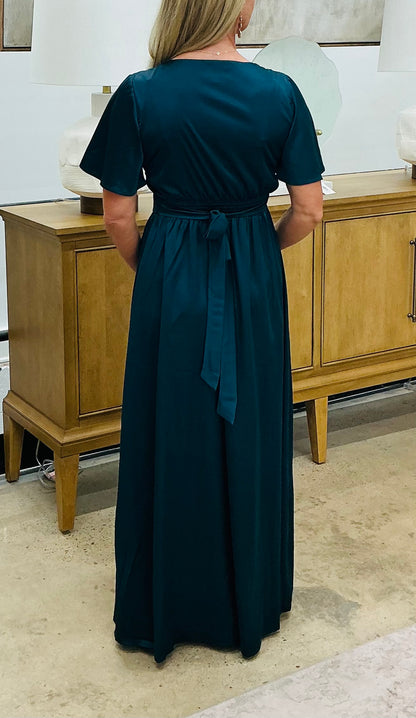 Flutter Sleeve Maxi - Teal