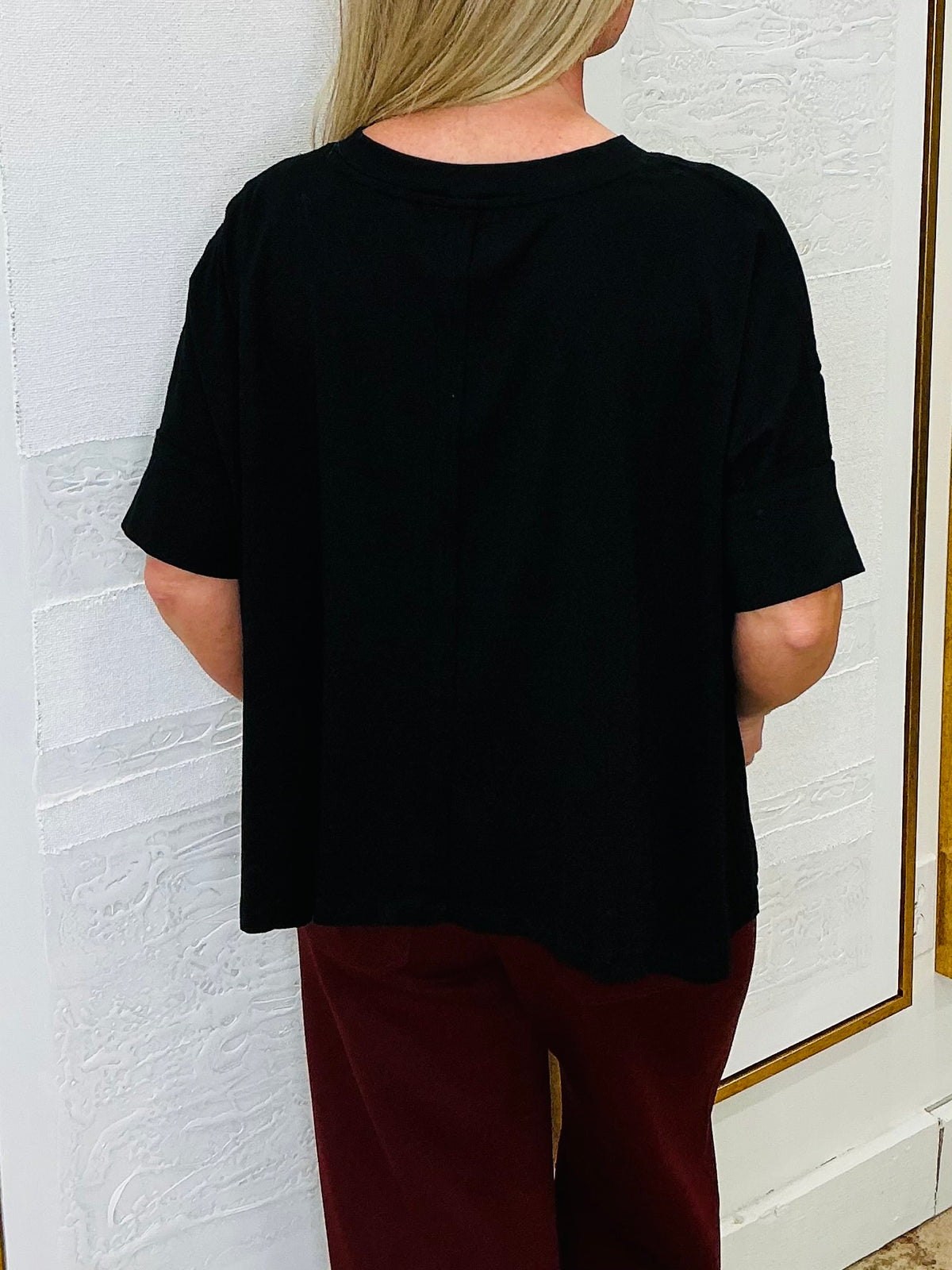Oversized Round Neck Top