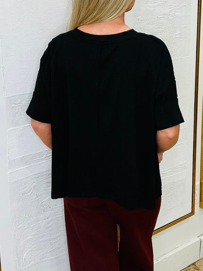 Oversized Round Neck Top