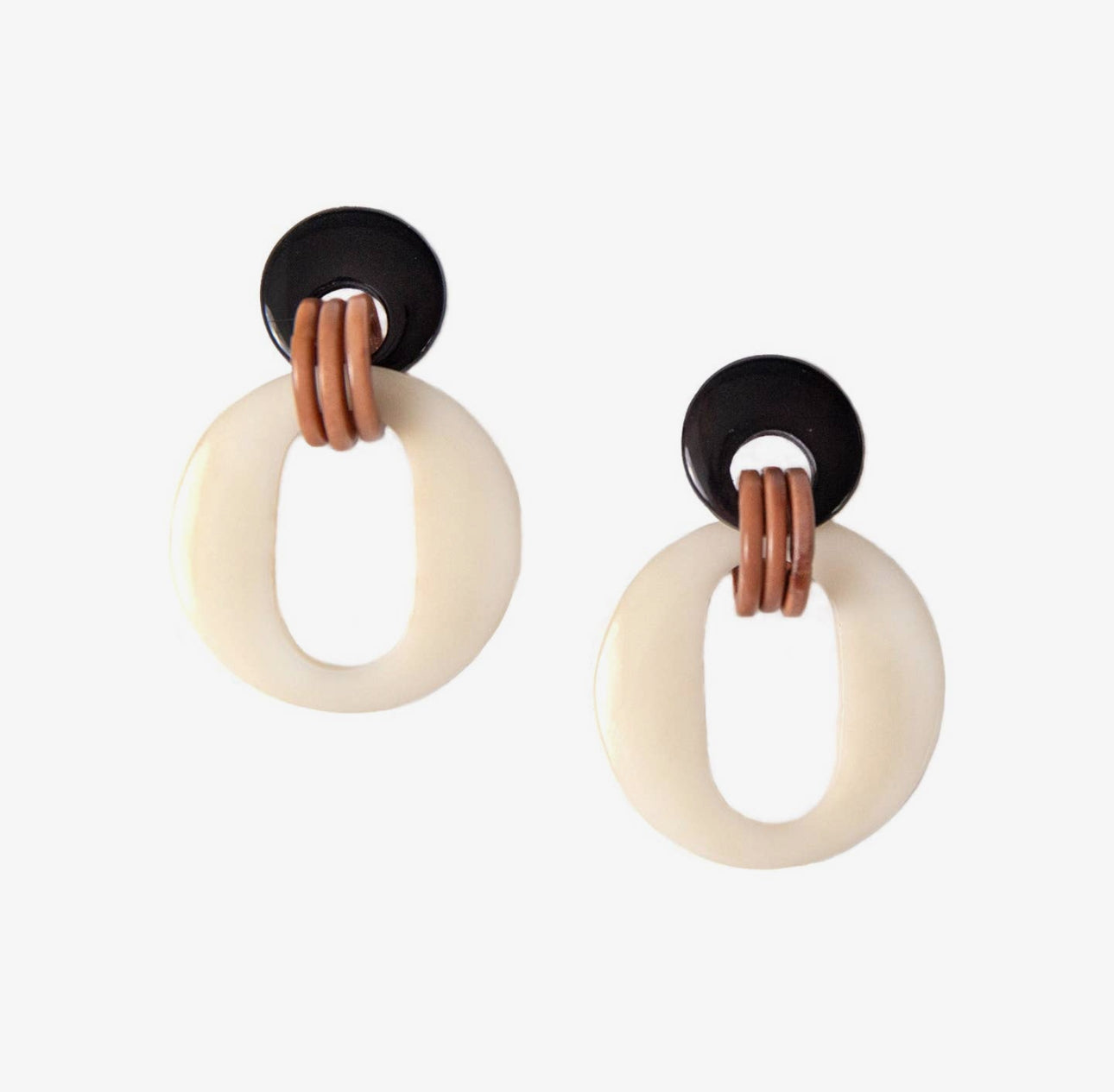 Oval Drop Earrings