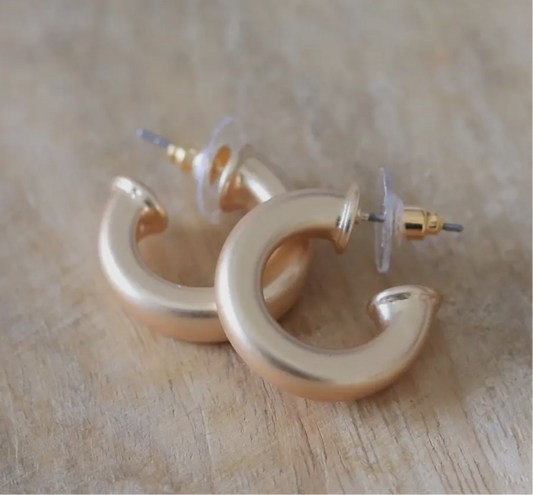 Mini Gold Hoop Earrings