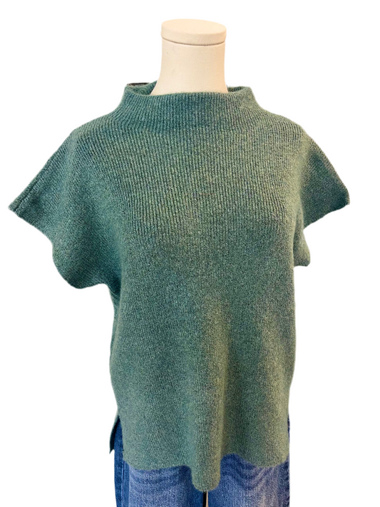 Teal Mock Neck Sweater