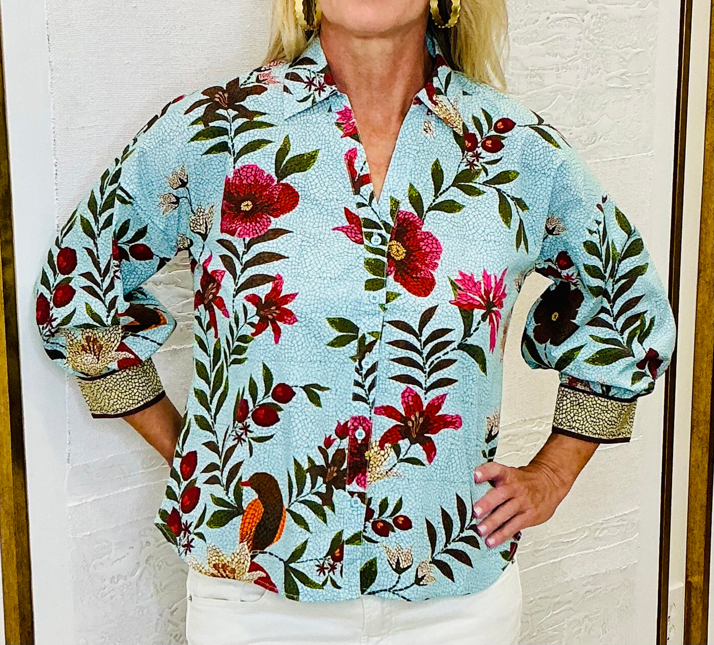 Mint Mosaic Top