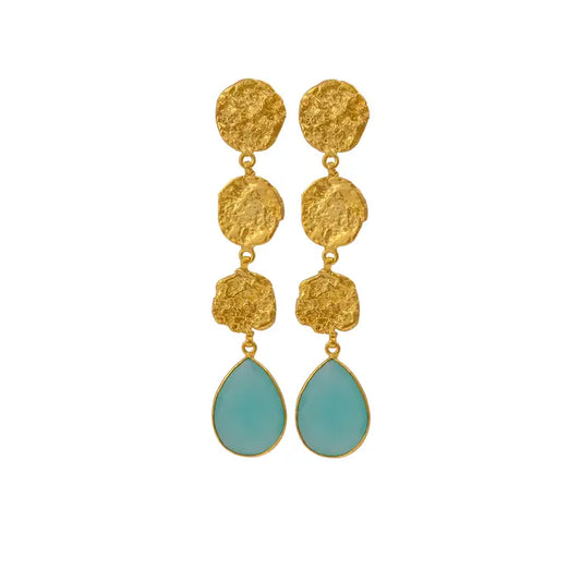 Melted Coin Earrings