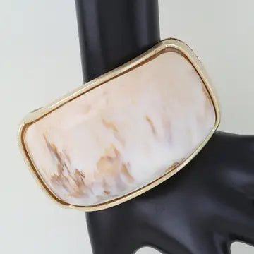 Stone Dome Cuff Bracelet