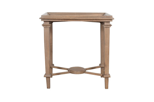 Light Wood End Table 26.75"w x 28.5"t