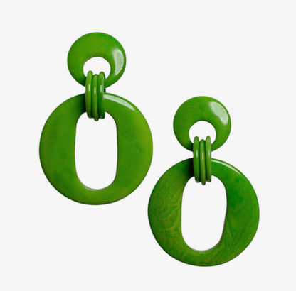 Oval Drop Earrings