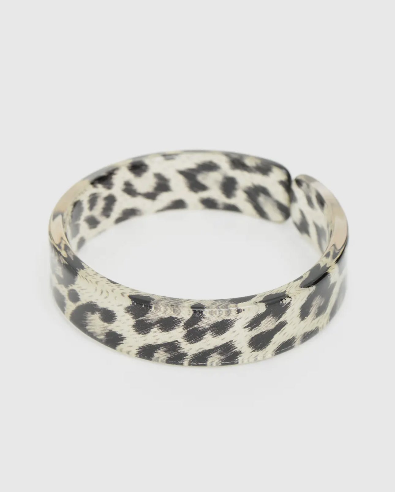 Leopard Gray Bangle Cuff