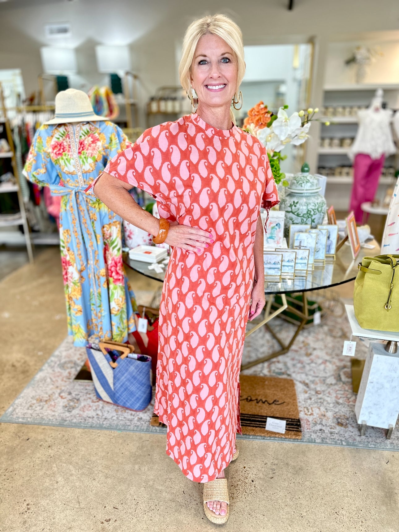 Ex Voto Cam Dress-Brandied Apricot