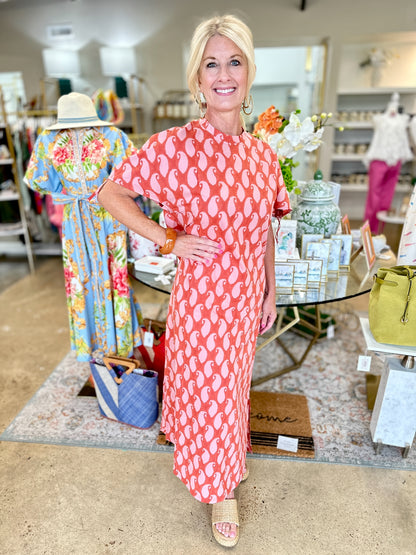 Ex Voto Cam Dress-Brandied Apricot