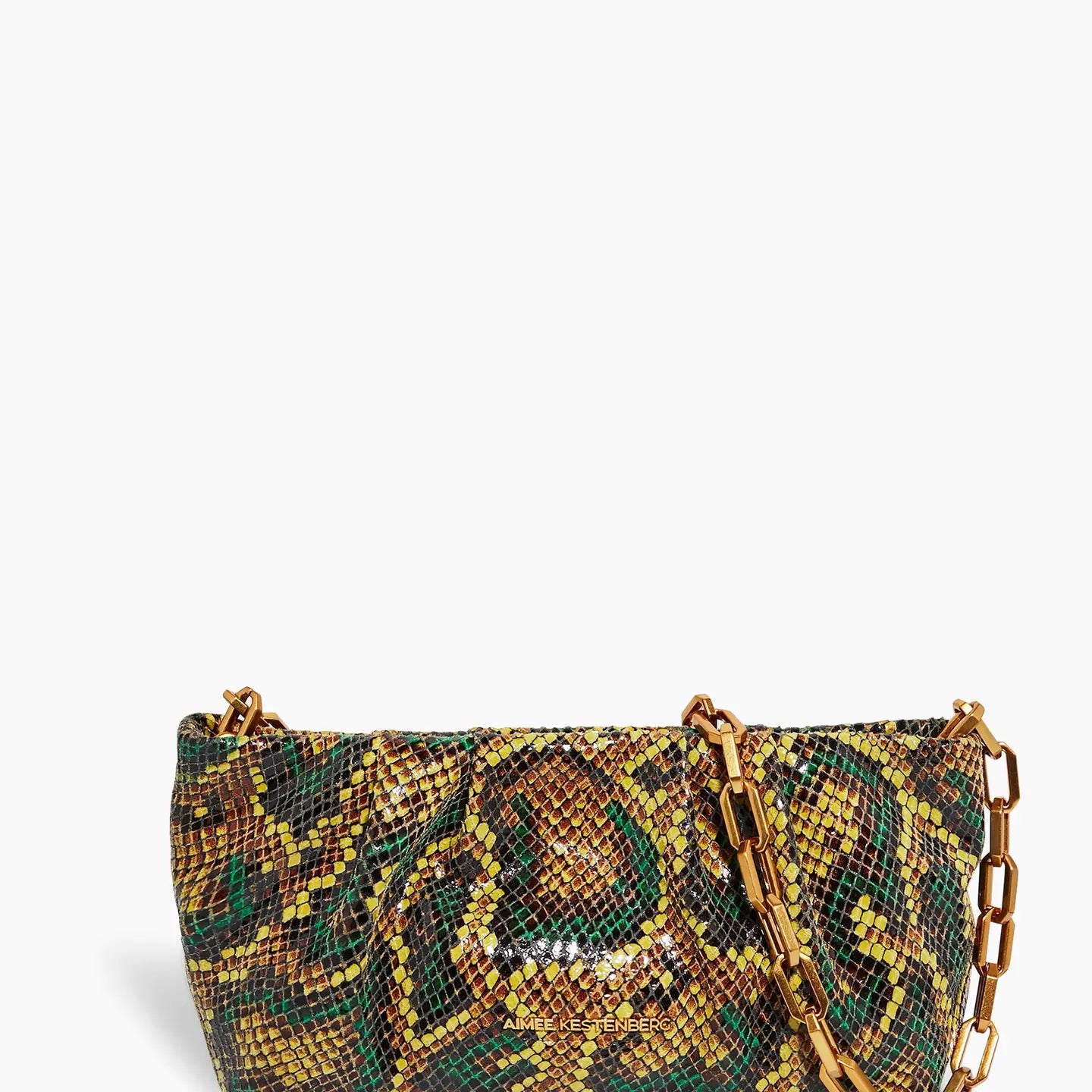 Genuine Leather Snakeskin Clutch