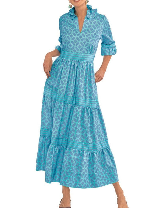 Blue Diamond Maxi Dress
