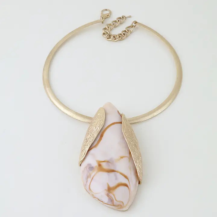 Marble Stone Choker Necklace