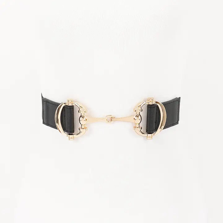 Plus Size Vegan Leather Elastic Belt