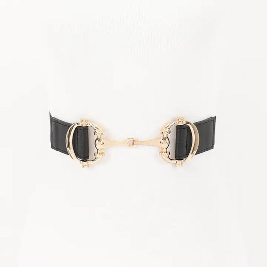 Plus Size Vegan Leather Elastic Belt