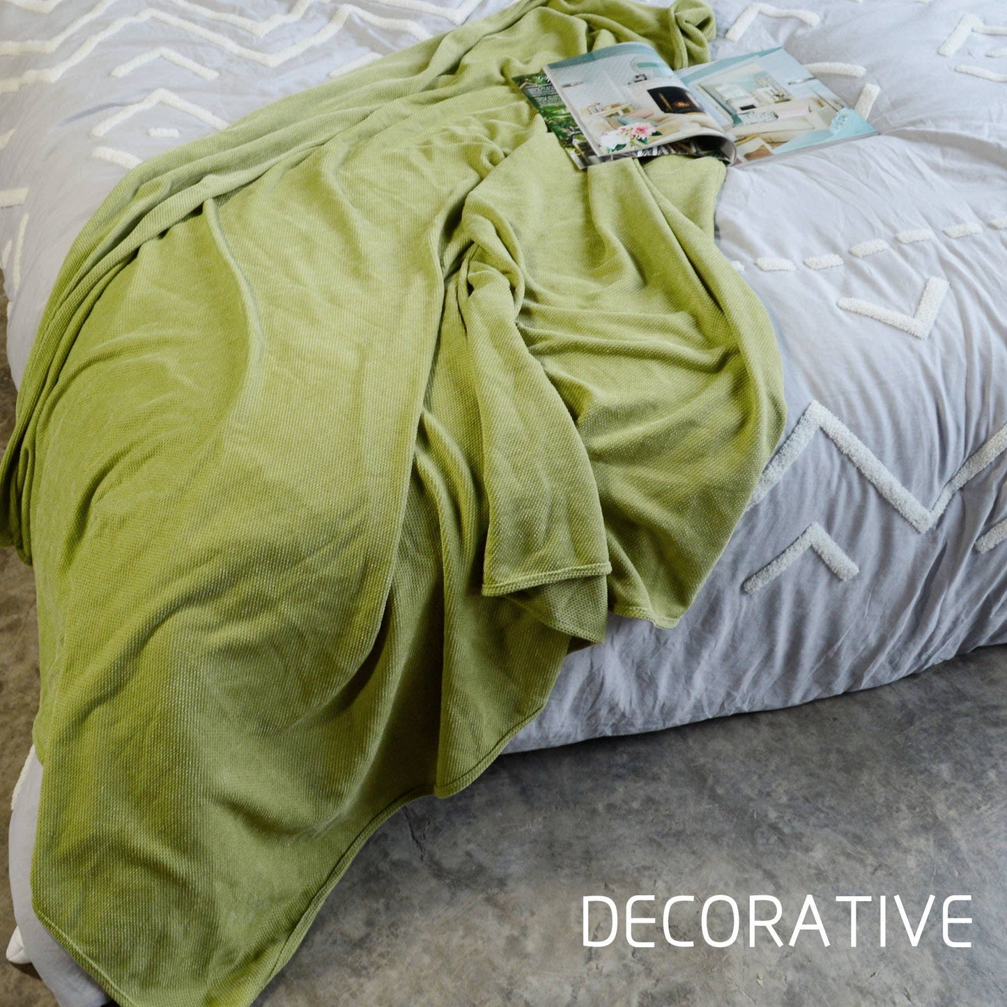 Knitted Microfiber Throw Blanket 60x80