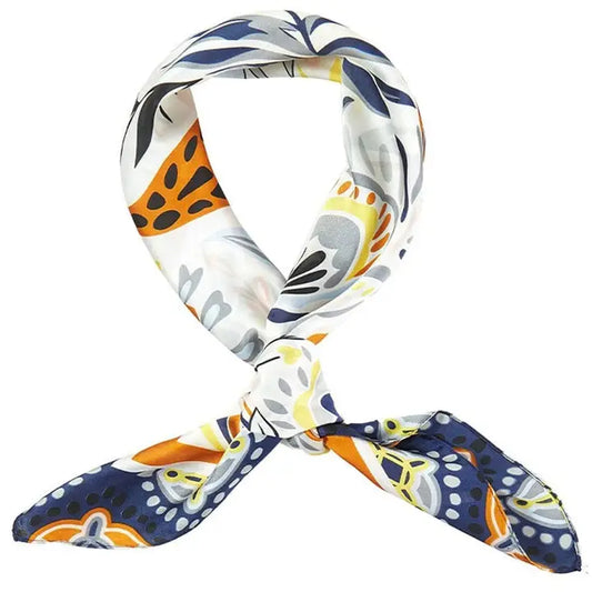 Navy & Cream Scarf