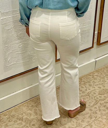 White Soft Stretch Pants