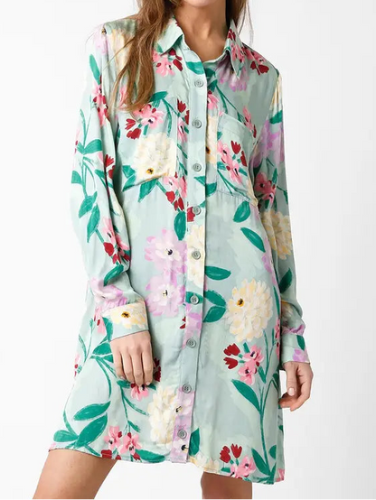 Sage Shirt Dress