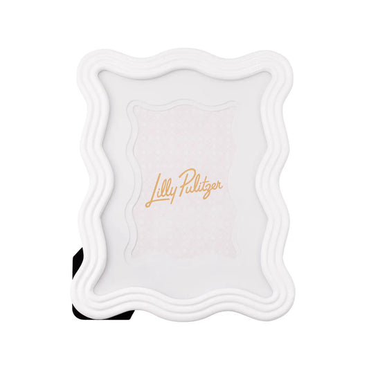 White Wavy Picture Frame 4"x6"