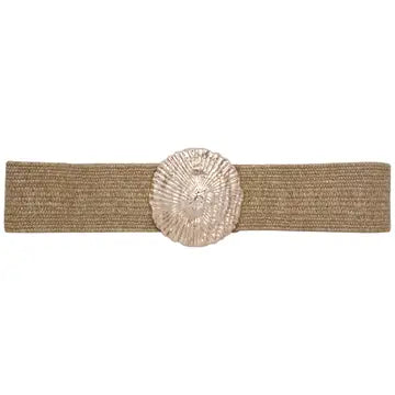 Woven Belt w/ Round Buckle