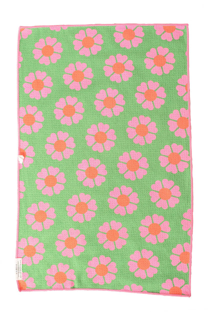 Exotic Reversible Washcloth Pink/Green