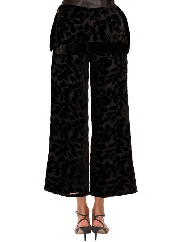 Luxe Leaf Velvet Pants