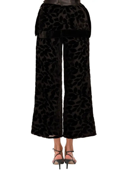 Luxe Leaf Velvet Pants