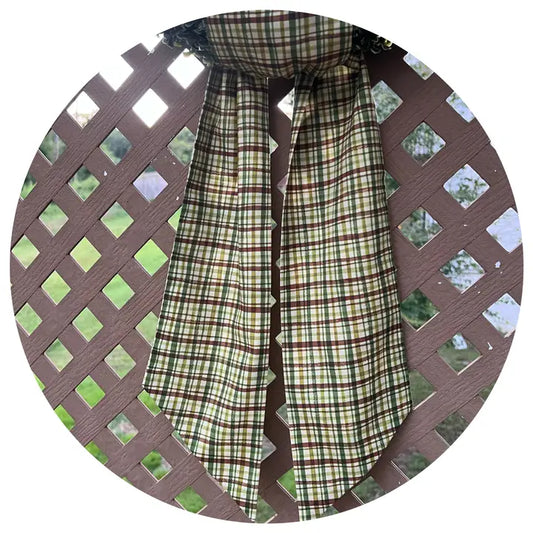 Brown Plaid Sash