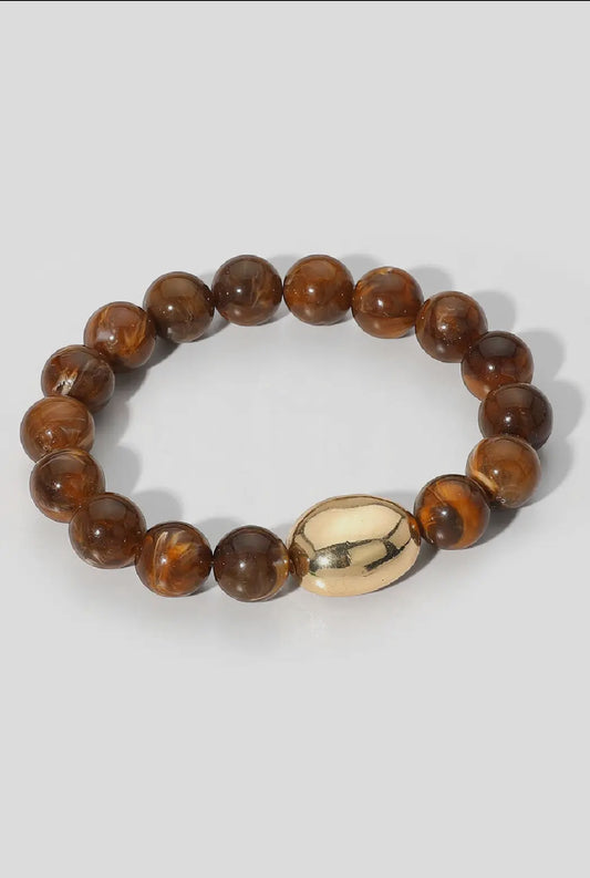 Brown Bead Bracelet