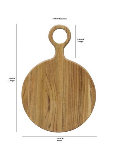 Round Acacia Charcuterie Board