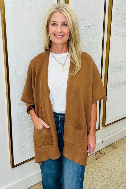Lightweight Cardigan with Pocket / One Size