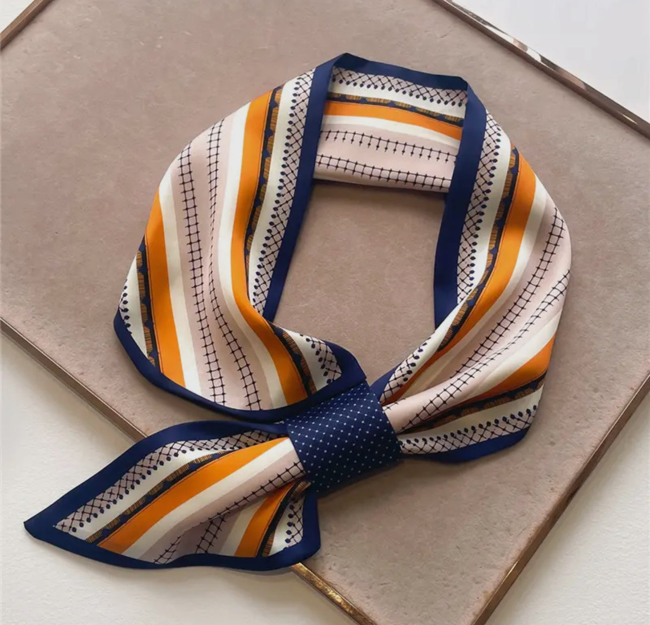 Orange & Blue Loop Scarf