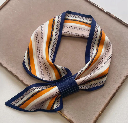 Orange & Blue Loop Scarf