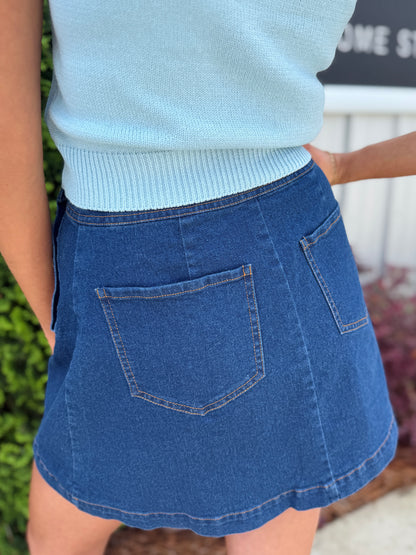 Denim Mini Skirt
