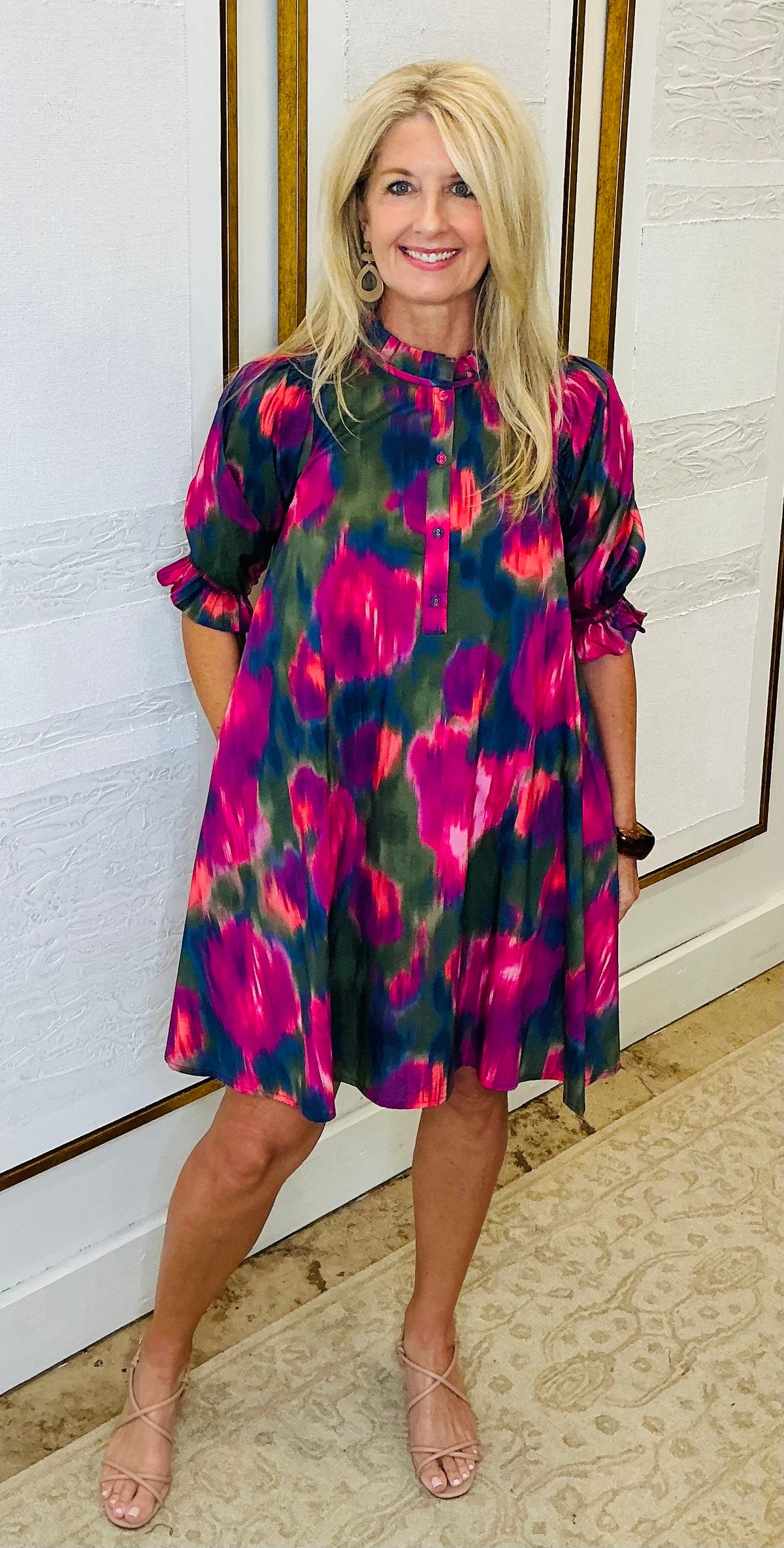 Multi Magenta Sort Dress