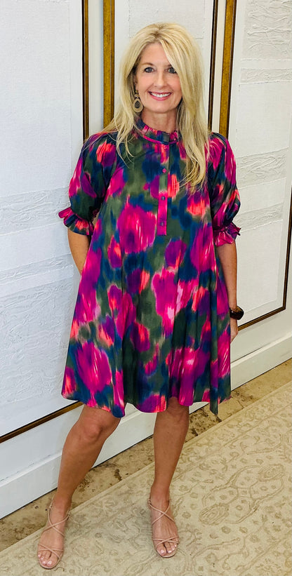 Multi Magenta Sort Dress