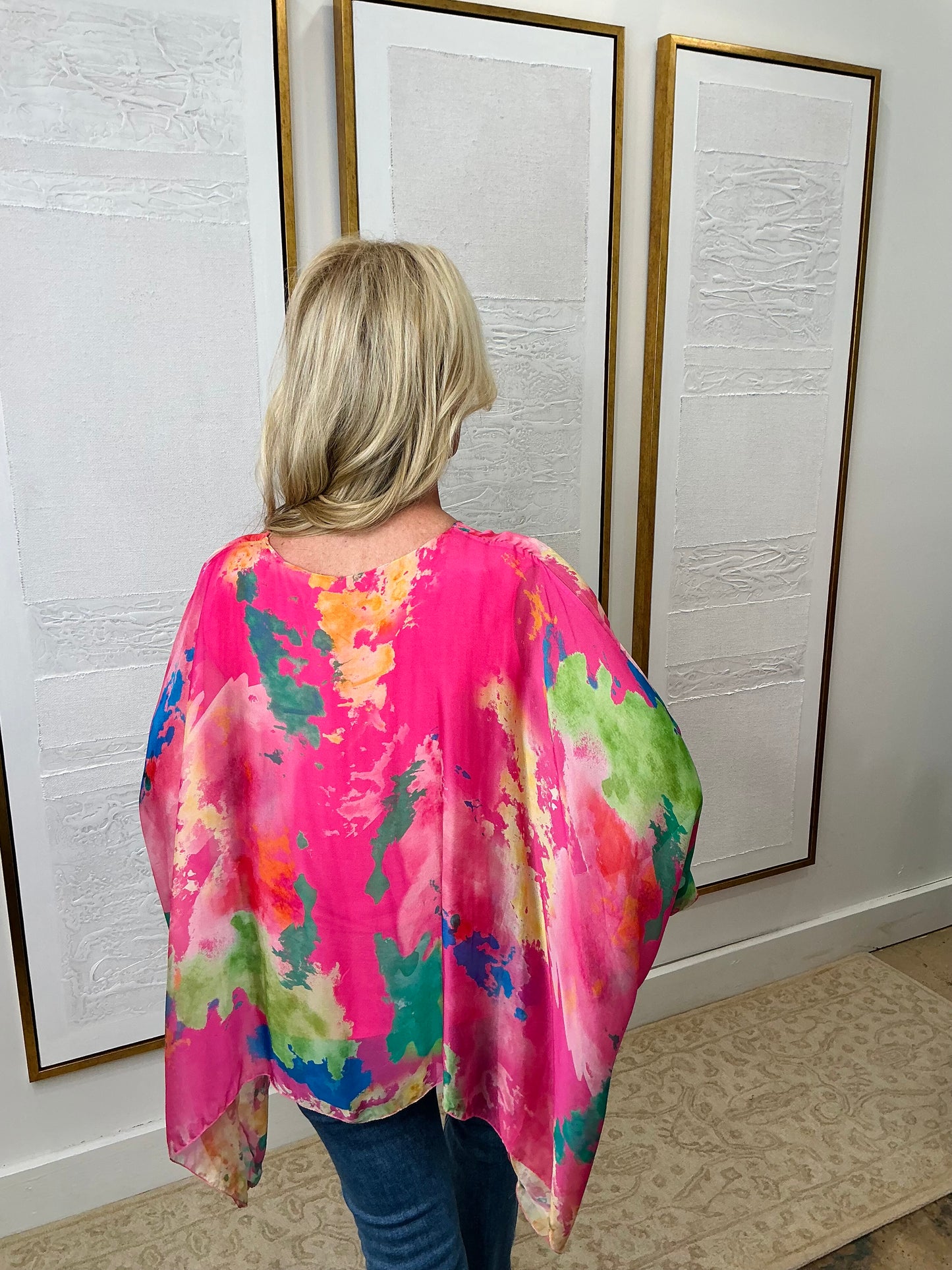 Pink Watercolor Top