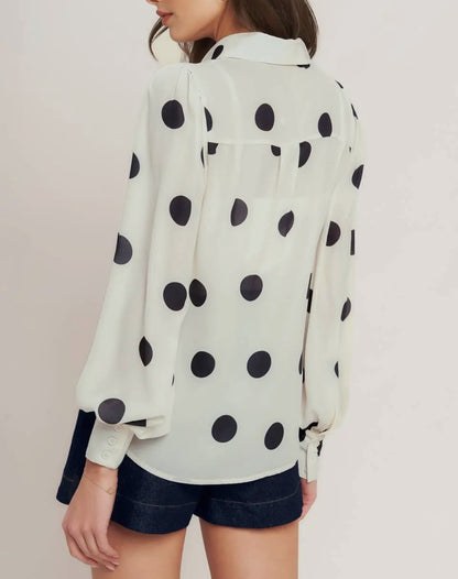 Black & White Polka Dot Blouse