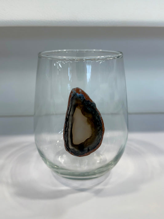Agate Stemless Wine Glass