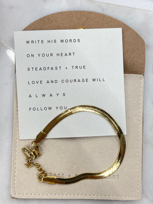 Courage + Soft Heart Bracelet