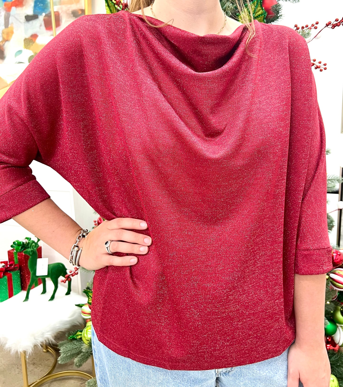 Sparkling Wine Knit Top