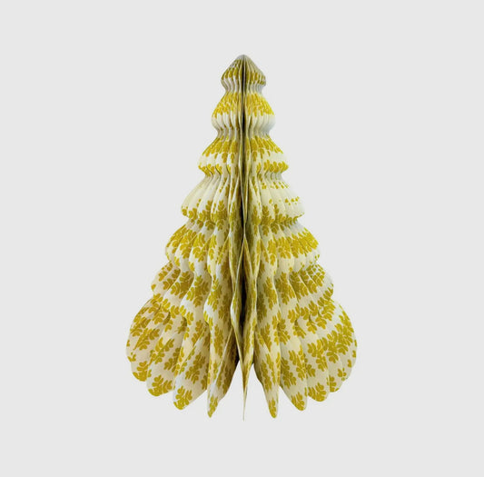 LP Round Honeycomb Christmas Tree/Citrine 12”