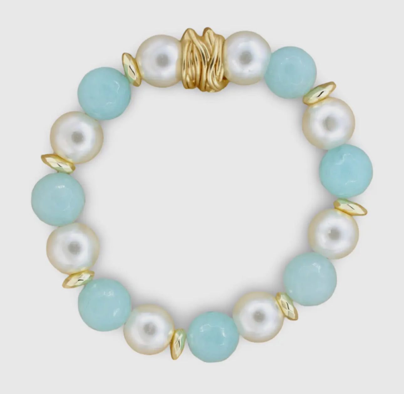 Stretch Bracelet/Pale Blue Solid
