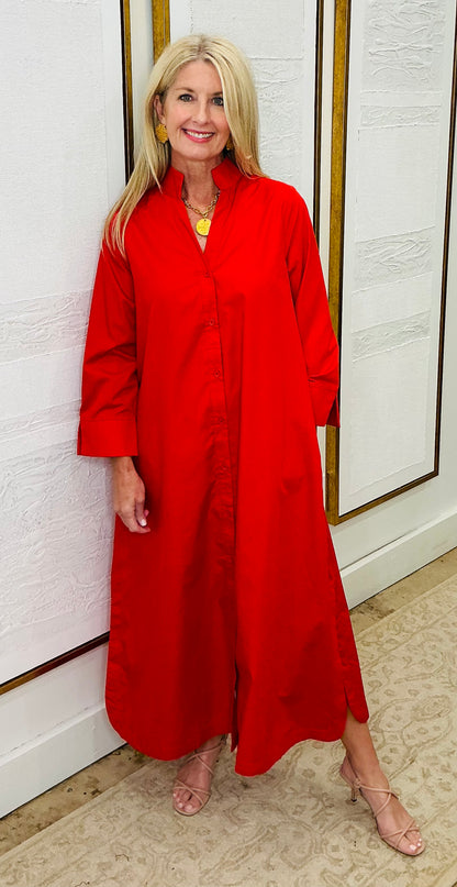 Red Shirt Dress