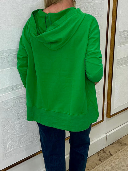 Green Front Pocket Hoodie