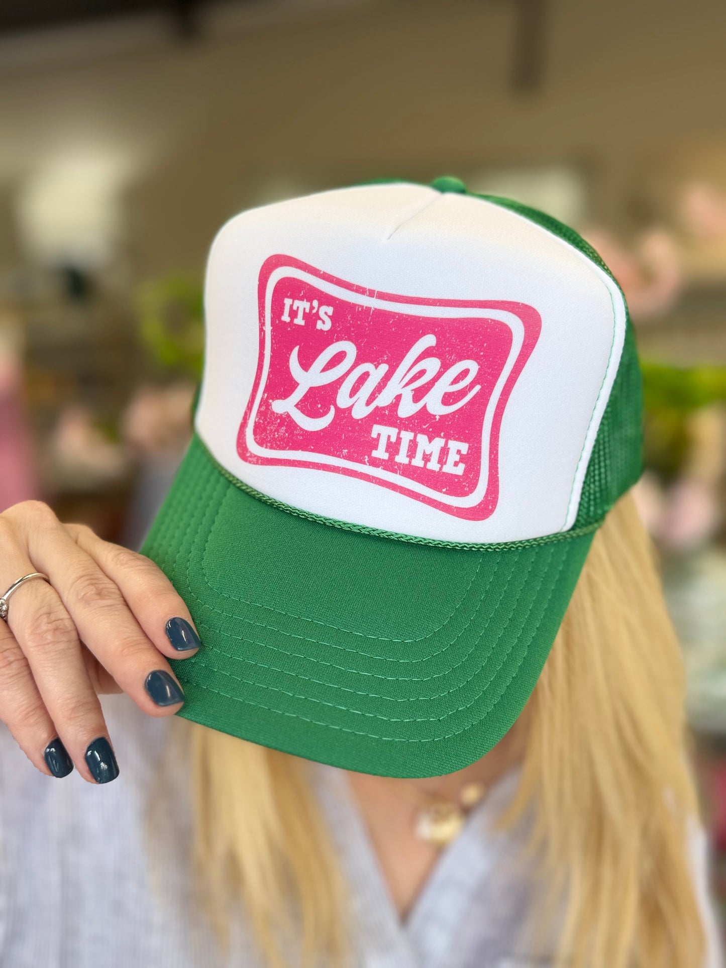 "It's Lake Time" Trucker Hat