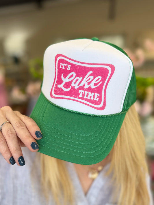 "It's Lake Time" Trucker Hat
